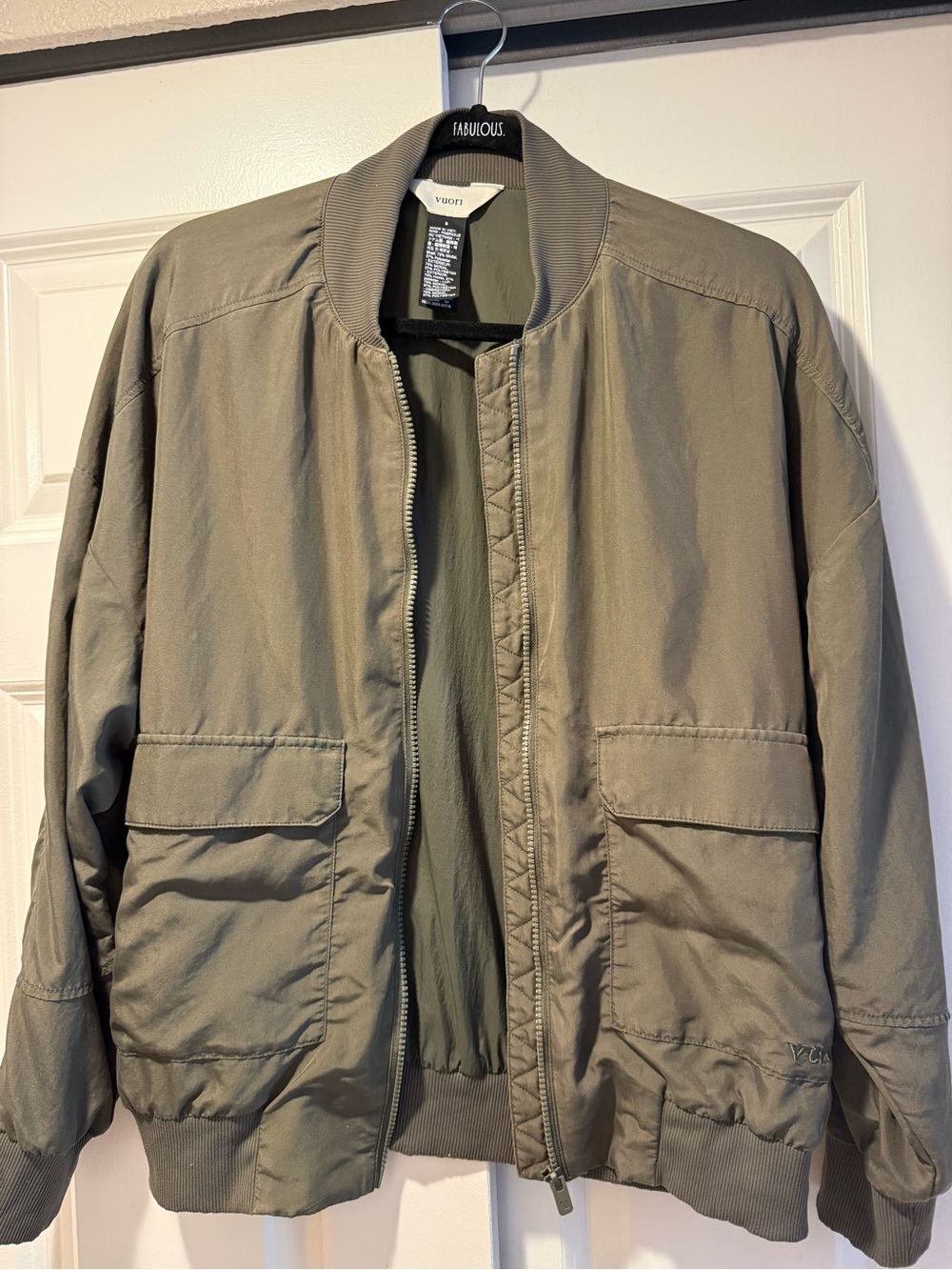 Vuori Olive Green Bomber Jacket